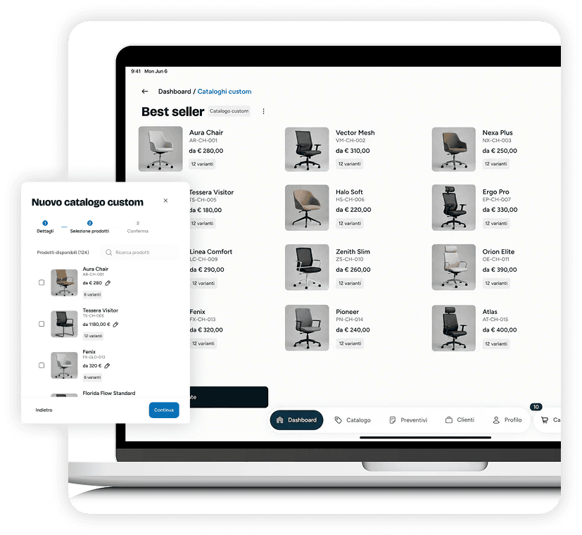 Cataloghi personalizzati per ogni cliente